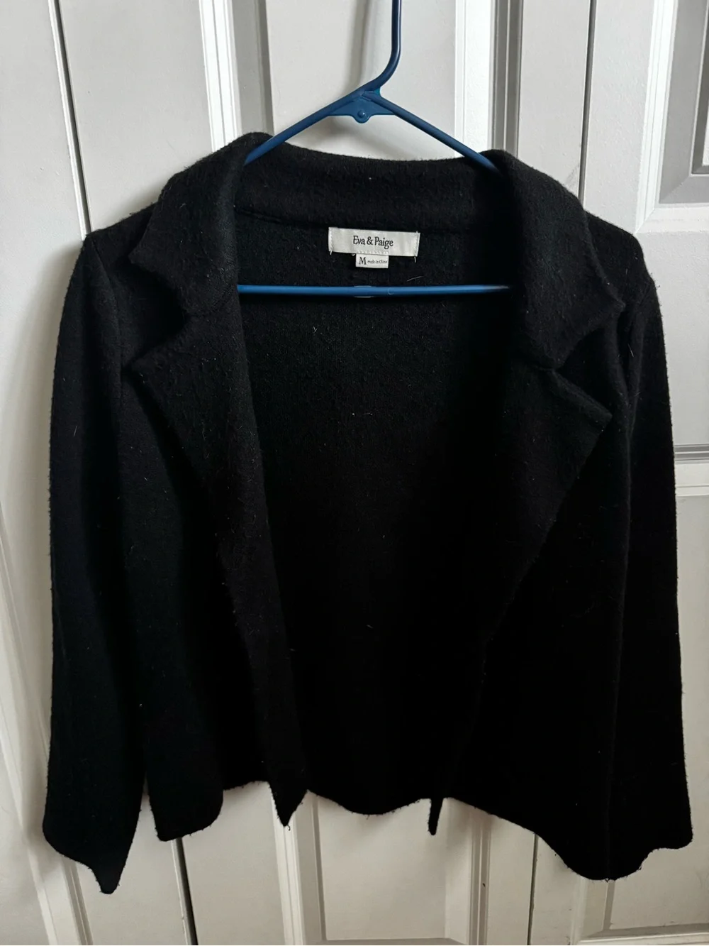 Black Open-Front Blazer Jacket - Picture 1 of 3